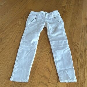 Zara Denim Basic White Pants